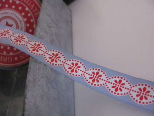 Lace Blue - 1,6 cm x 50 cm