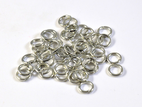Kroužky 6 x 1 mm, platina