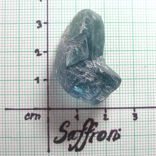 Fluorit tmavě zeleno modrý (SUROVÝ) č.3 — foto 1