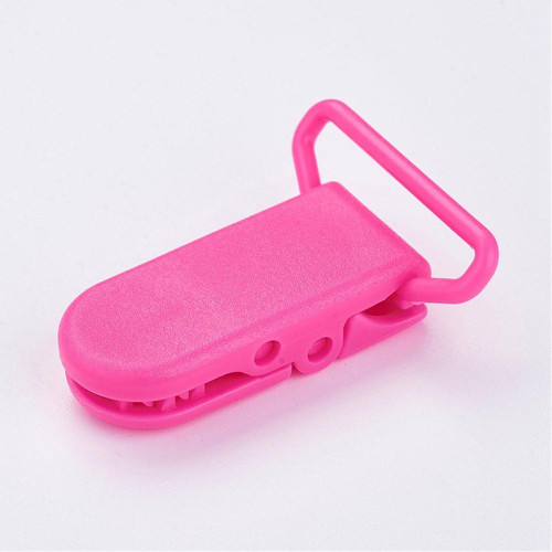 Klip na dudlík 20mm (2ks) - magenta