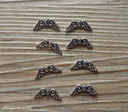 Malá andělská křidélka 15x5mm 6kusů