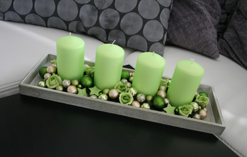 Adventní svícen v zelinkavé — foto 1