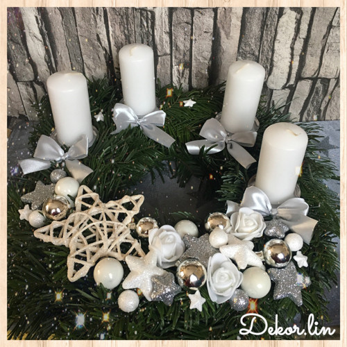 Vánoční adventní věnec z jedličky — foto 1