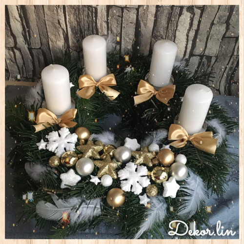 Vánoční adventní věnec z jedličky — foto 1