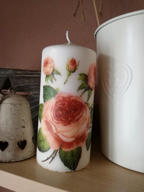 Svíčka - růže — foto 1