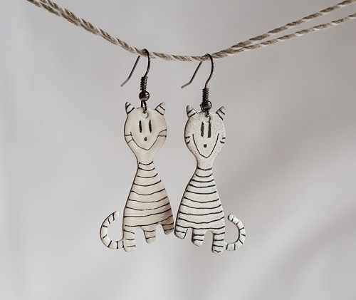 Náušnice - Kočky velké — foto 1