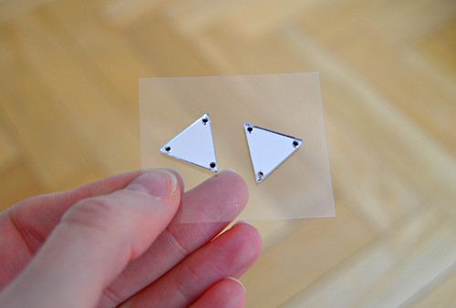 Náušnice Mirror Triangle — foto 1