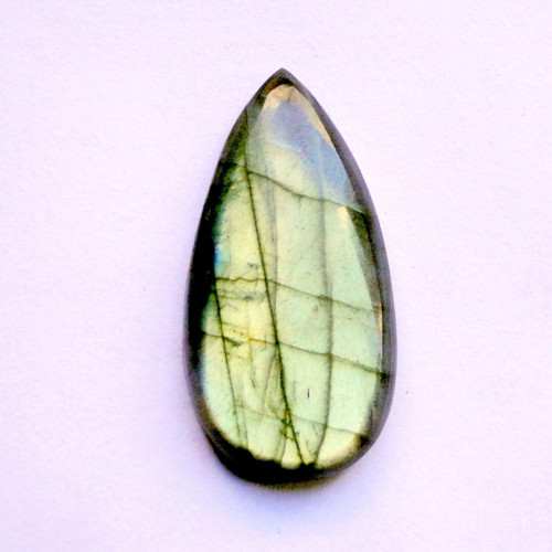 Labradorit kabošon slza / 35x18x6 mm