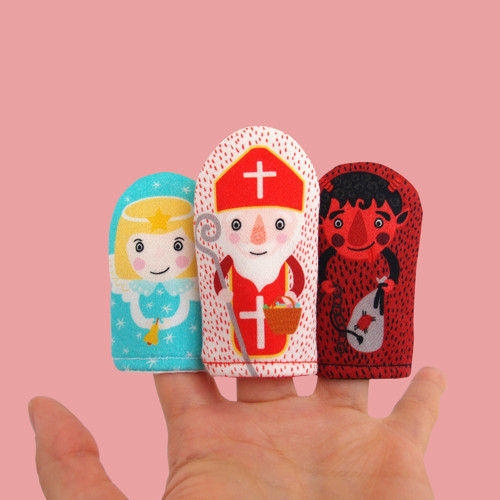 MIKULÁŠ / prstoví maňásci 3 kusy — foto 1