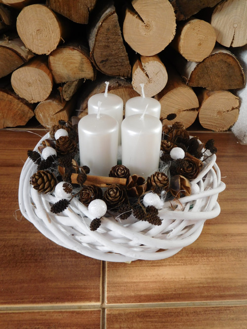Adventní věnec - přírodní