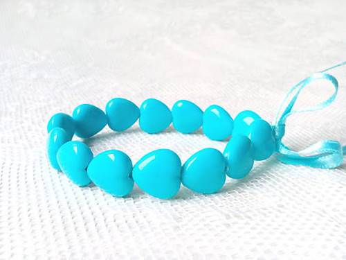 Turquoise hearts bracelet