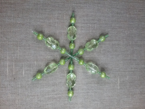 Vánoční hvězda 12 cm zelená
