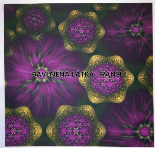 Bavlněná látka - panel 35 x 35 cm