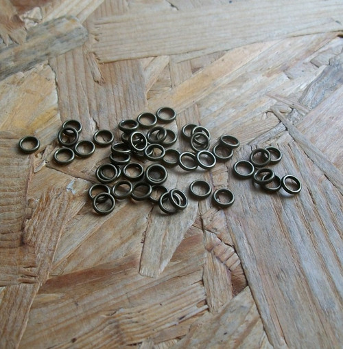 Bronzové Uzavřené Kroužky Hladké 6 Mm