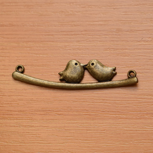 Spojovník - ptáčci- 53 x 13mm — foto 1