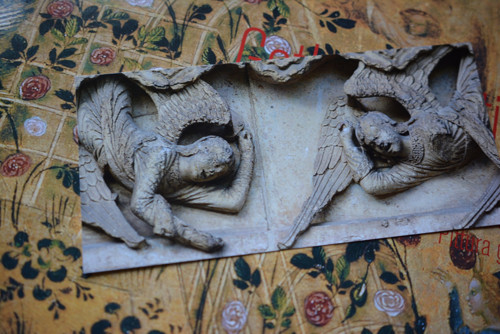 Lamentující andílci (pohlednice)