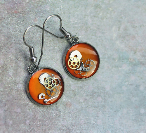 Earings /orange/ — foto 1