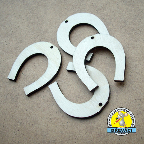 Výřez PODKOVA na další tvoření ... 4 cm - KV0157