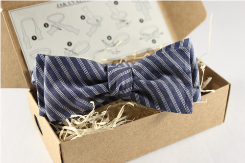 Pánský vázací motýlek Duble Blue strips — foto 1