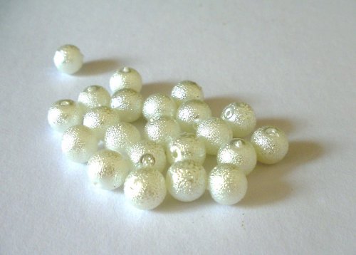 Voskované perly vroubkované Ø 8mm - 10 ks — foto 1