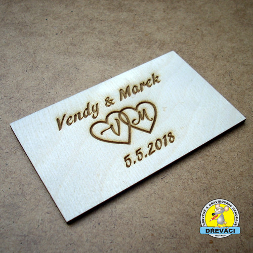 Výřez na přání destička 6 x 10 cm KV0158