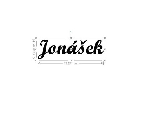 Nažehlovací jméno Jonášek — foto 1