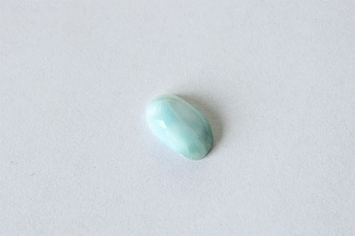Larimar - menší kabošon - 8x14 mm — foto 1