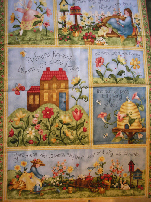 Látkový Panel Gardeners Use Flowers — foto 1