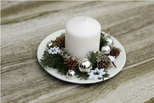 Adventní svícen bílý — foto 1