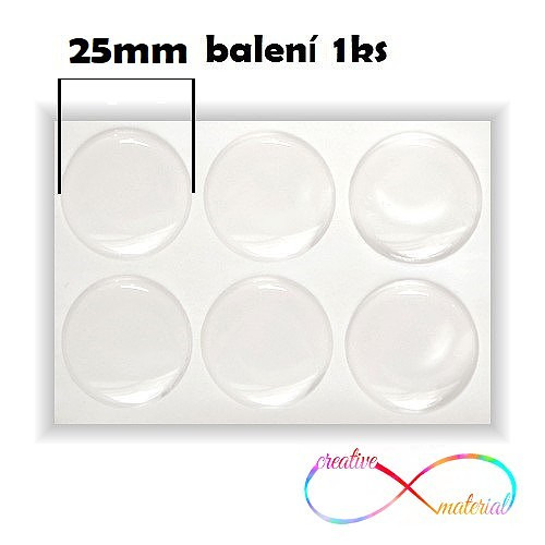 EPOXY čočky 25mm - 1ks — foto 1