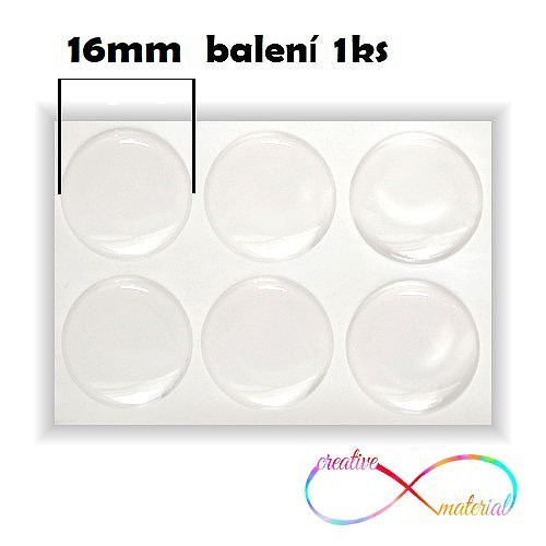 EPOXY čočky 16mm - 1ks — foto 1