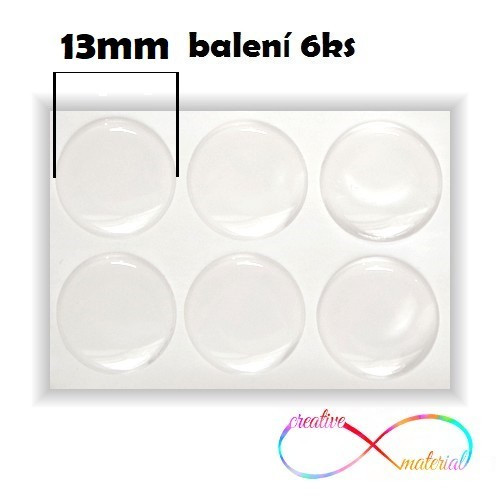 EPOXY čočky 13mm - 6ks