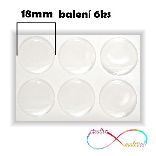 EPOXY čočky 18mm - 6ks — foto 1