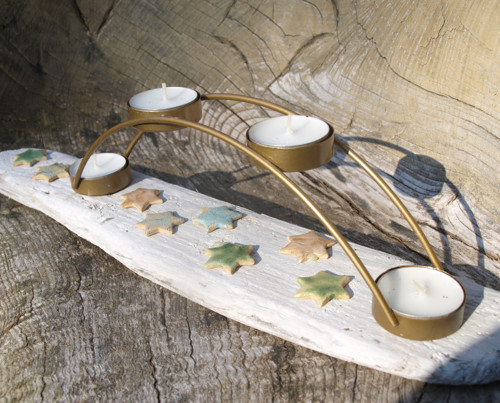 Keramika A Driftwood, Vánoční Svícen