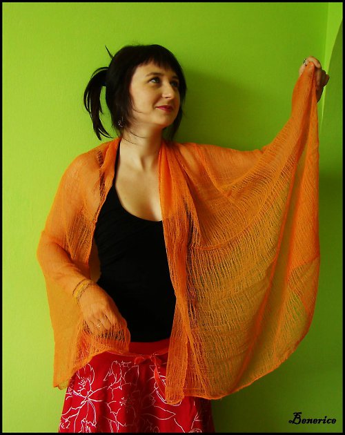 Šála-oranžová — foto 1