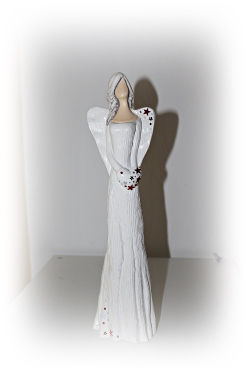 Anděl 36 cm - červená hvězdička — foto 1