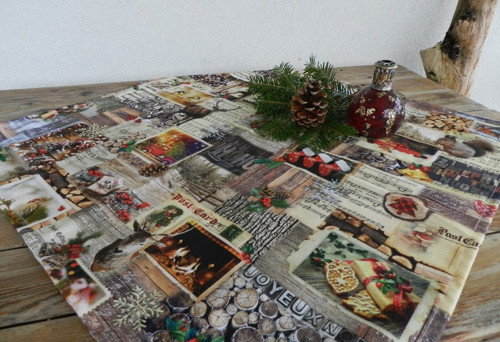 CHRISTMAS CAROL ... středový ubrus 65x65 cm
