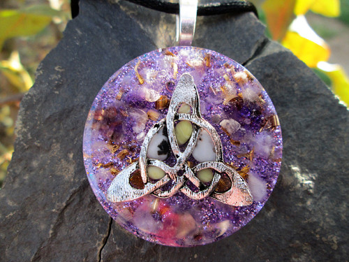 Orgonit ,, Keltské energie " - ametyst, obsidián — foto 1