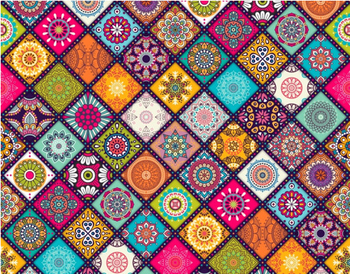 Panel 23x18cm Pestré mandalky — foto 1