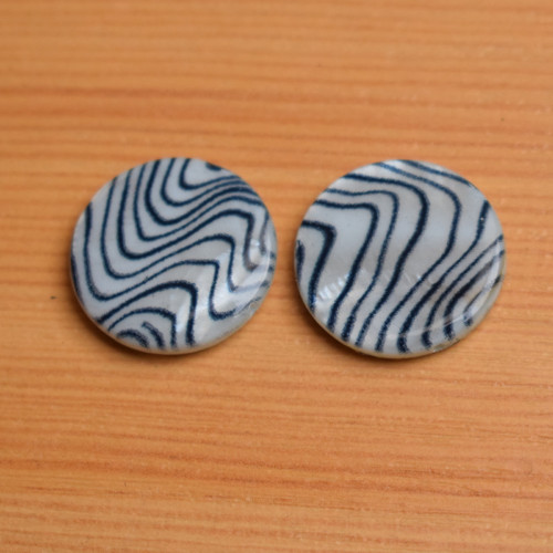 Perleťové placky 20 mm - 2 kusy