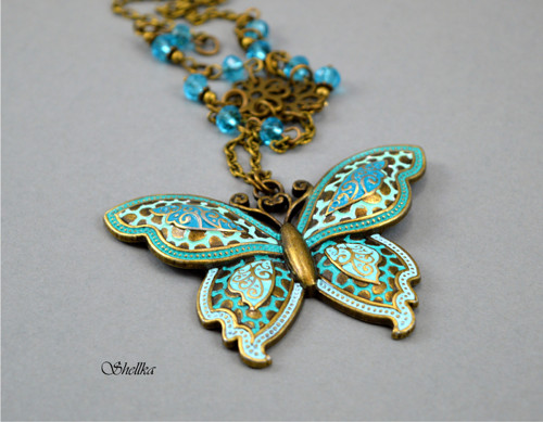 Náhrdelník ,,BIG BUTTERFLY,, — foto 1