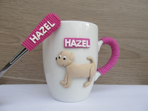 Hrníček a lžička s labradorem a se jménem