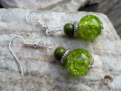 Naušnice " Green dolls " — foto 1