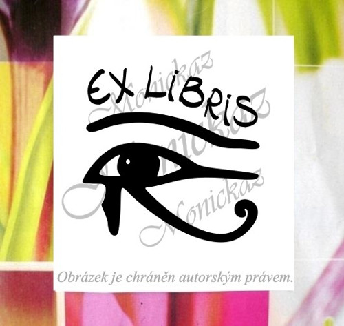 Ex Libris Horovo oko 24 d, e). Razítko.
