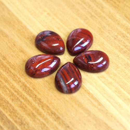 Kabošon Slza 13x18mm - Jaspis