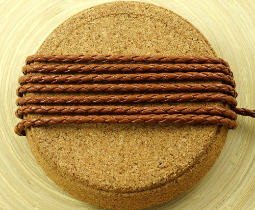 Řemínek z umělé kůže, PU faux leather, kulatý,