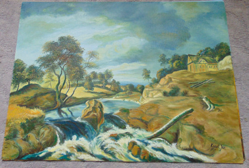 Řeka v bouři