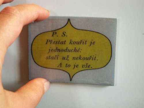 Přestat kouřit - magnetka — foto 1