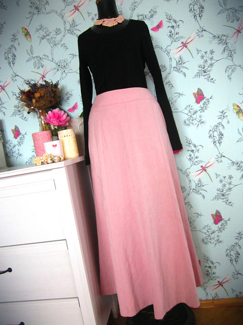 Sukně dlouhááá powder pink — foto 1