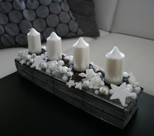 Adventní štola bílá — foto 1